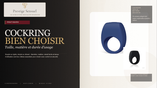 Cockring : taille, matière, ajustement, retrait facile et durée d’usage