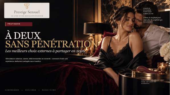 Illustration éditoriale sur les sextoys pour couple sans pénétration, à partager à deux