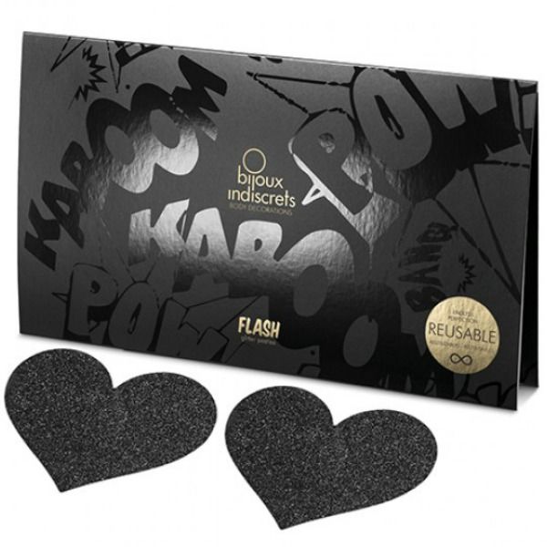 Cache Mamelon Flash Coeur - BIJOUX INDISCRETS – Accessoire lingerie – vue 3