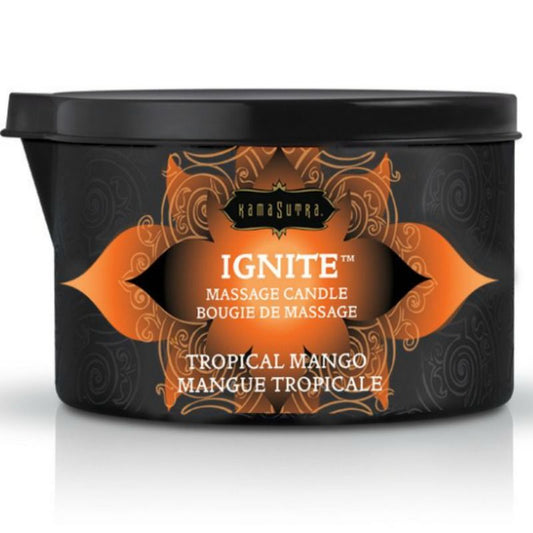 Ignite™ - Bougie de massage (Mangue tropicale) - KAMASUTRA – Parfum & ambiance – vue 2