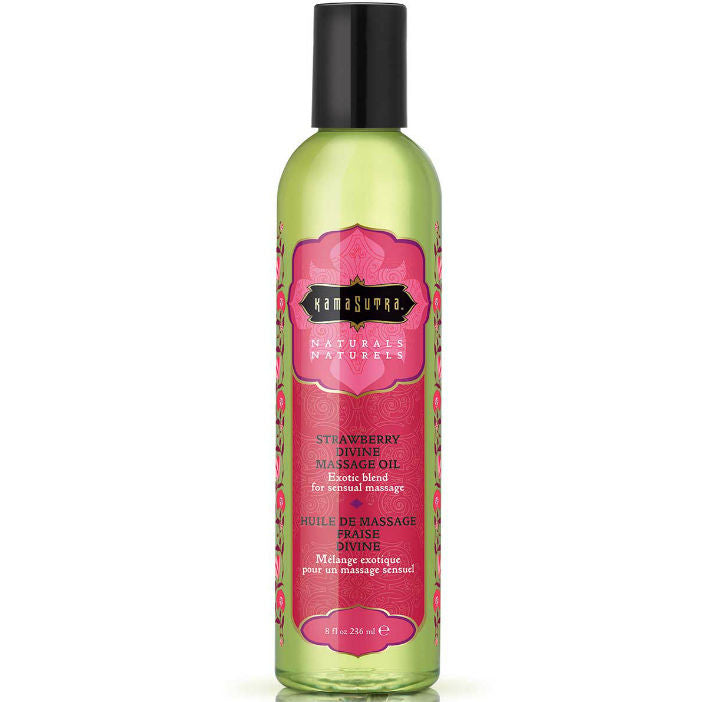 Huile De Massage Divine Fraise Naturals 236ml KAMASUTRA – Huile de massage – vue principale