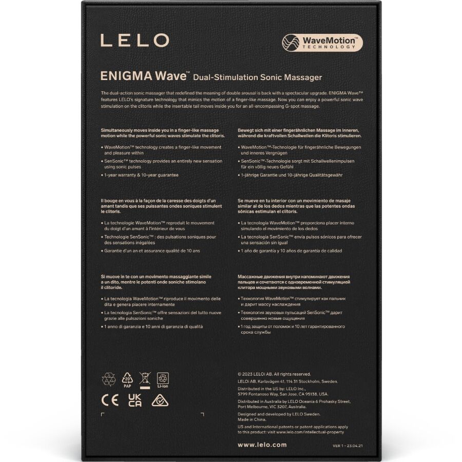 Enigma Wave™ - LELO – Stimulateur clitoridien – vue 10