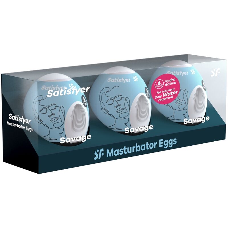 3 Œufs masturbateur Savage - SATISFYER – Kit sextoys – vue 2