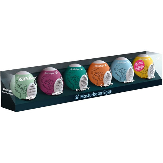 6 œufs masturbateurs - SATISFYER – Kit sextoys – vue 2