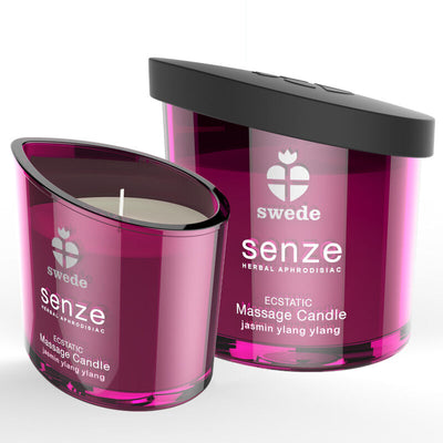 Bougie De Massage Exstatique Senze - Jasmin, Ylang Ylang SWEDE – Huile de massage – vue principale