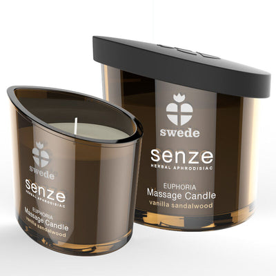 Bougie De Massage Senze Euphoria - Vanille, Bois De Santal SWEDE – Huile de massage – vue principale