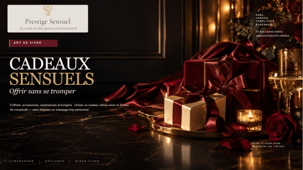 Cadeaux sensuels : idées élégantes à offrir selon la complicité et les limites