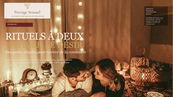 Rituels à deux : gestes simples pour recréer connexion, présence et désir