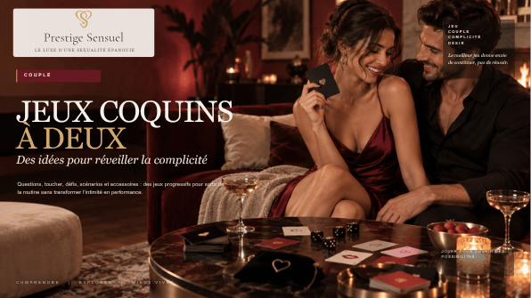 Jeux à deux : questions, toucher, défis et scénarios pour réveiller la complicité