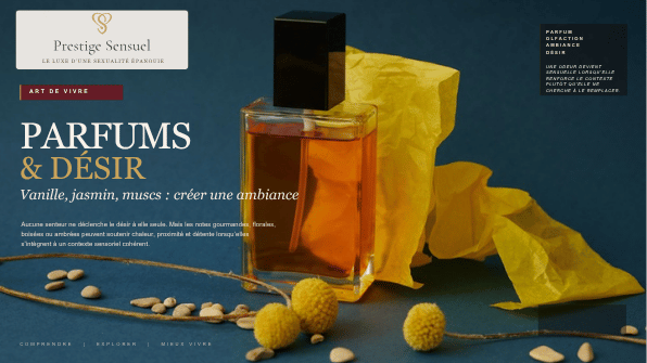 Parfums et désir : vanille, jasmin, muscs et autres notes pour créer une ambiance sensorielle