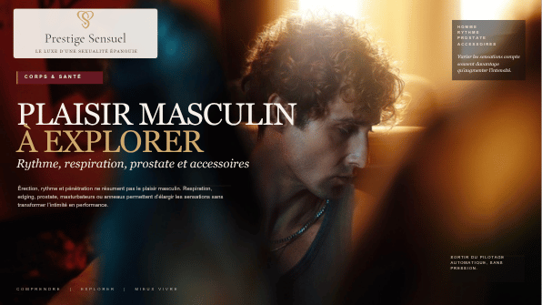 Plaisir masculin : rythme, respiration, prostate et accessoires