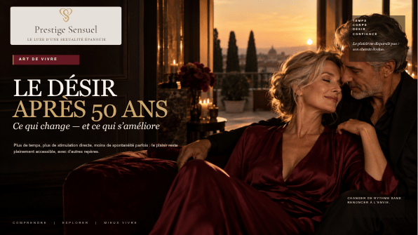 Désir après 50 ans : évolution du corps, du rythme et du plaisir