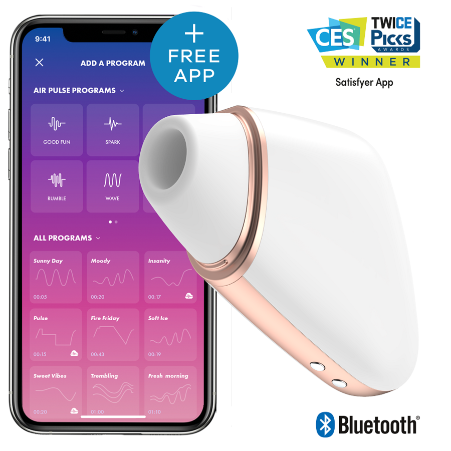 Sextoy connecté Satisfyer Love Triangle pour la collection Sensations & niveau