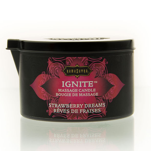 Bougie de massage Ignite Kamasutra Fraise Rêves 170g