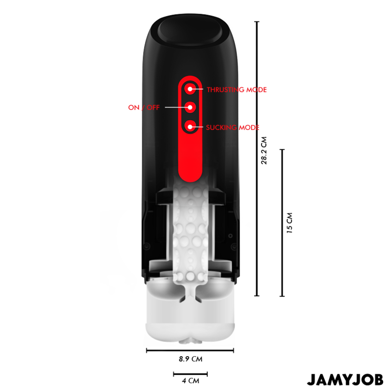 MASTURBATEUR VAGIN AUTOMATIQUE PHANTOM 5 MODES D'ASPIRATION ET DE POUSSE - JAMYJOB