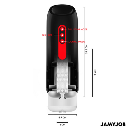 MASTURBATEUR VAGIN AUTOMATIQUE PHANTOM 5 MODES D'ASPIRATION ET DE POUSSE - JAMYJOB