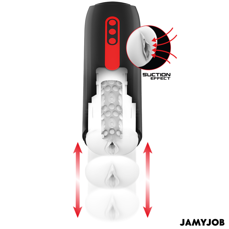 MASTURBATEUR VAGIN AUTOMATIQUE PHANTOM 5 MODES D'ASPIRATION ET DE POUSSE - JAMYJOB