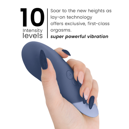 Womanizer Vibe Bleu foncé, vibromasseur lay-on