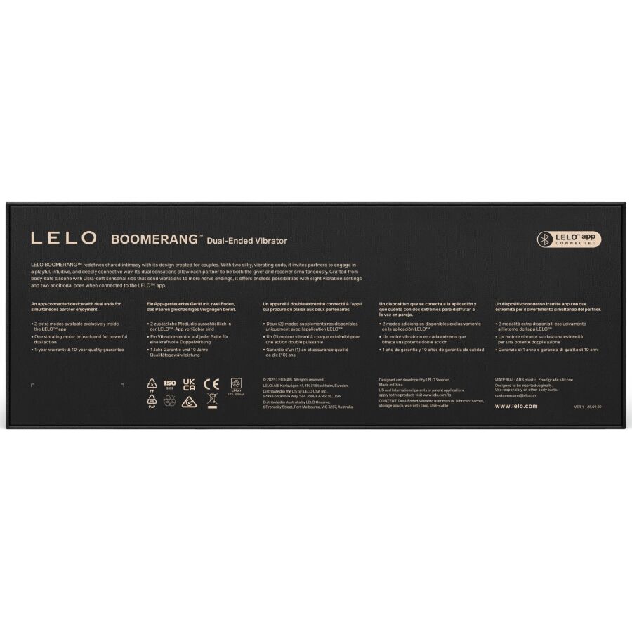 LELO Boomerang – vibromasseur, emballage (visuel 15)