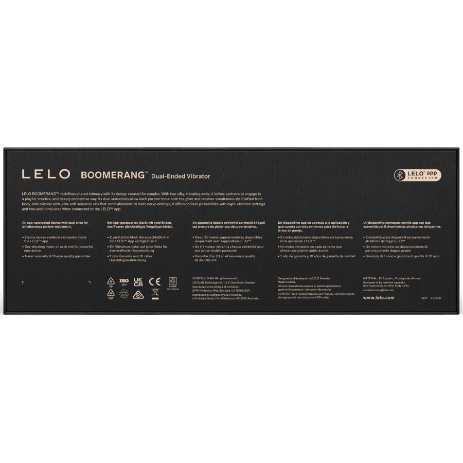 LELO Boomerang – vibromasseur, emballage (visuel 14)