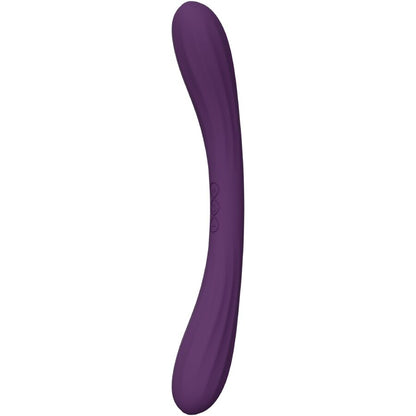 LELO Boomerang Violet – vibromasseur, vue arrière, commandes visibles