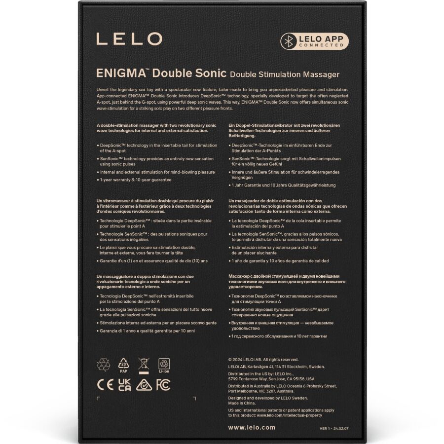 Enigma Double Sonic™ - LELO – Stimulateur clitoridien – vue 10