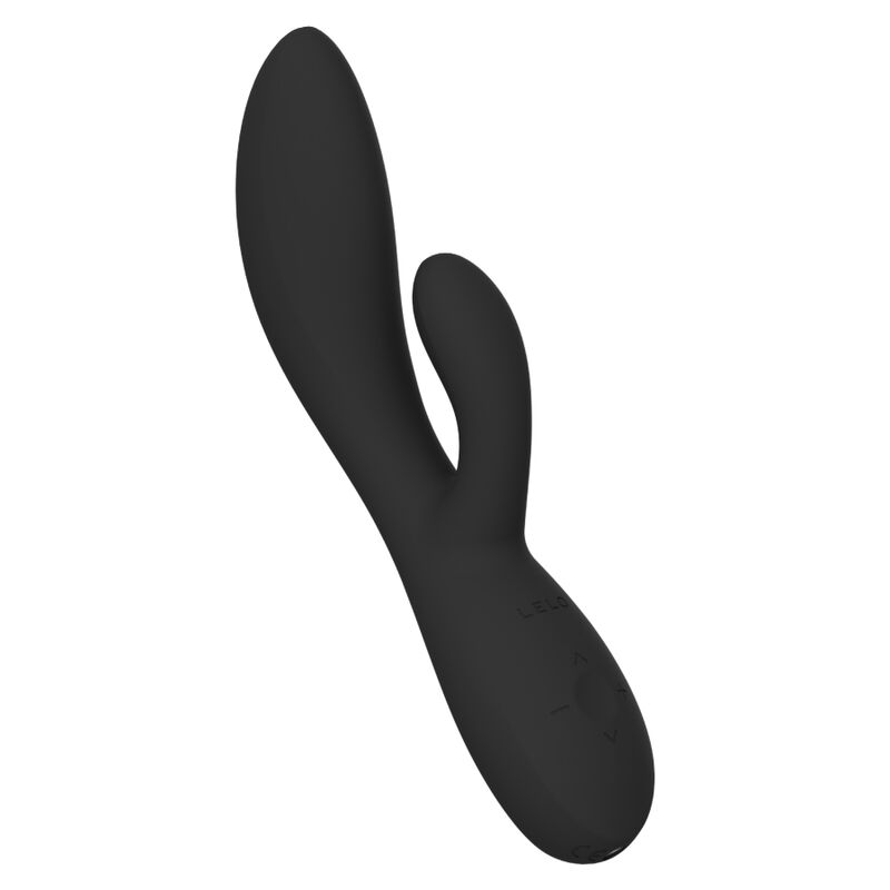 LELO INA Thrust Noir – vibromasseur, vue arrière, commandes visibles, embout visible