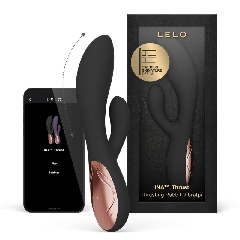 LELO INA Thrust – vibromasseur, emballage, embout visible (visuel 2)