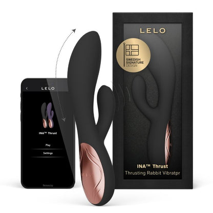 LELO INA Thrust – vibromasseur, emballage, embout visible (visuel 2)