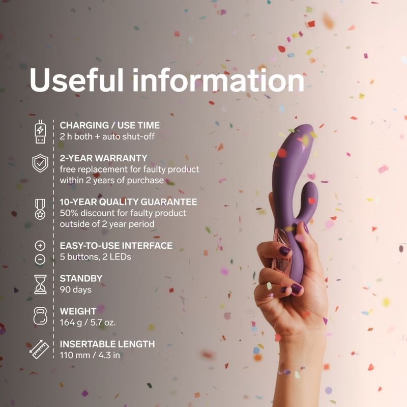 LELO INA Thrust Violet – mise en situation, embout visible (visuel 17)