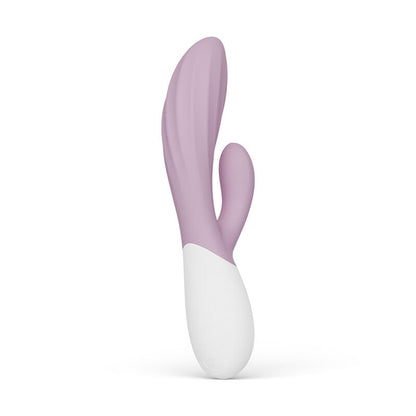 LELO INA Twist Rose – vibromasseur, vue latérale, détail de la texture, embout visible