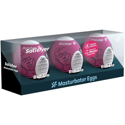 3 Œufs masturbateur Bubble - SATISFYER – Kit sextoys – vue 2