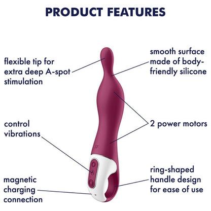 Vibrateur Amazing 1 Aspot Baie SATISFYER – Vibromasseur – vue 4